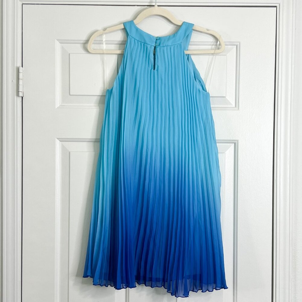 Tween Diva Ombre Chiffon Accordion Pleat Dress - Picture 5 of 5